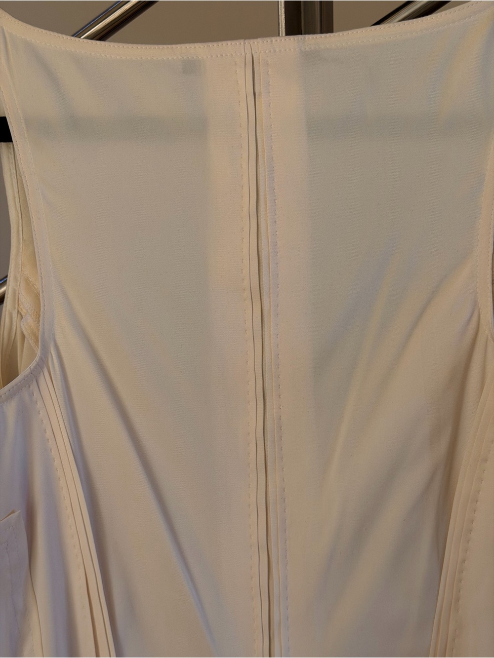 Vintage Gucci White Midi Dress with Pink & Black Side Stripes - Picture 13 of 15